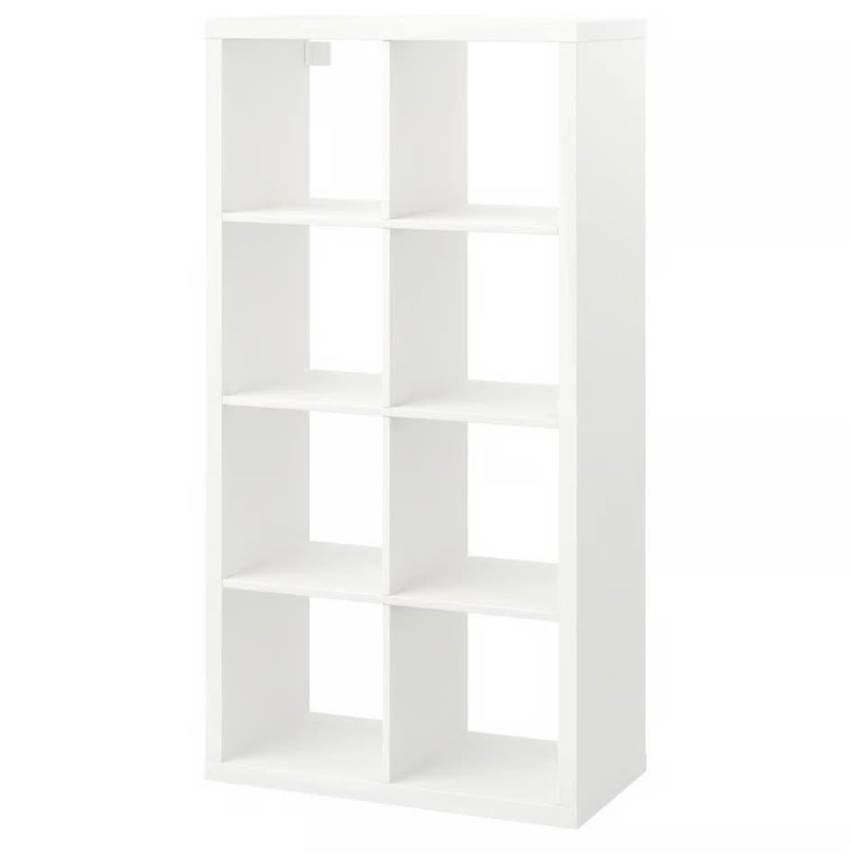 IKEA KALLAX 8-Cube Shelf (White) – With Drawers & Doors - photo 2