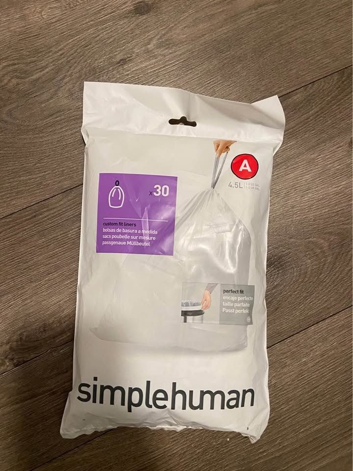 SimpleHuman Bathroom Trash Can + Free Bags - photo 2