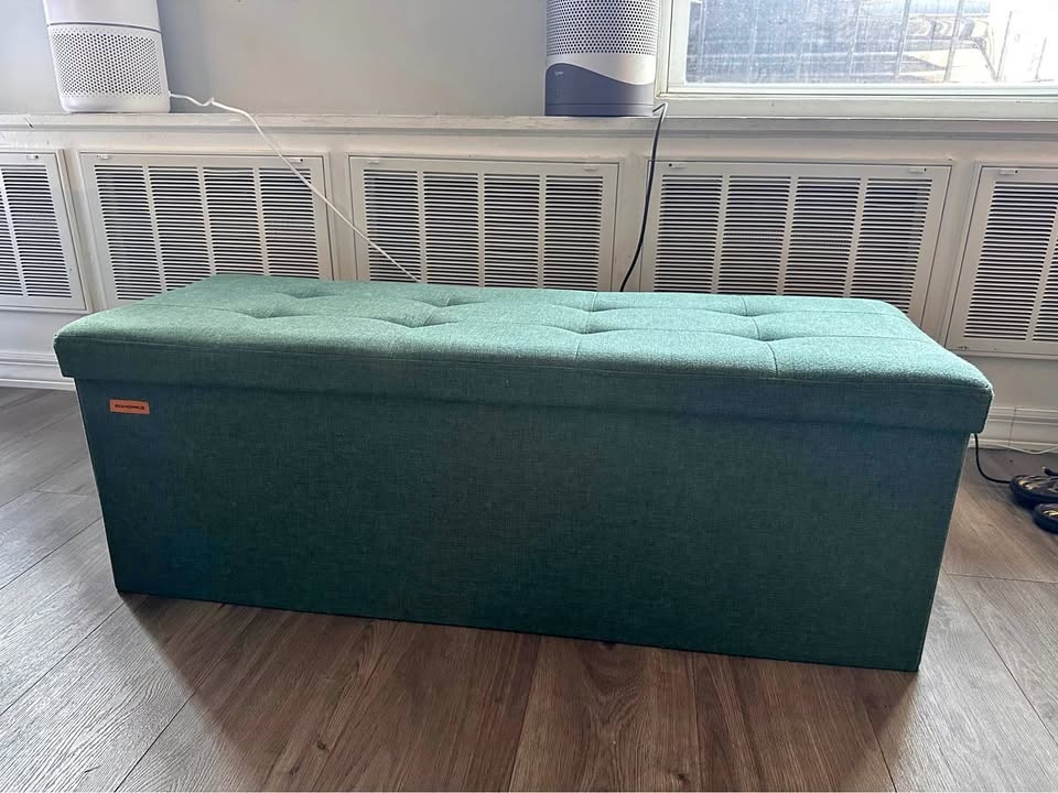 Green ottoman