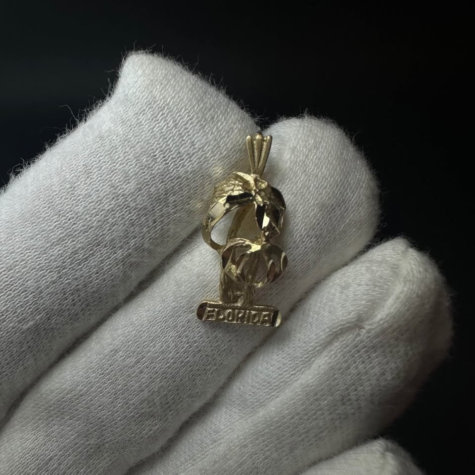1984 14K Gold Florida Pendant - photo 4