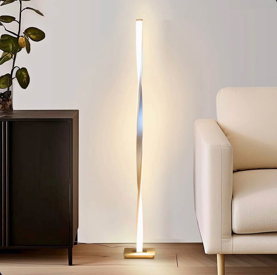 BRIGHTECH Freestanding LED Helix Floor Lamp