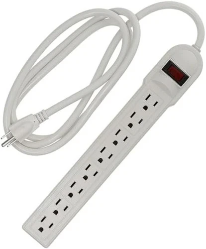 2 Pack: 6ft 8-Outlet Surge Protector 14AWG/3, 15A - photo 2