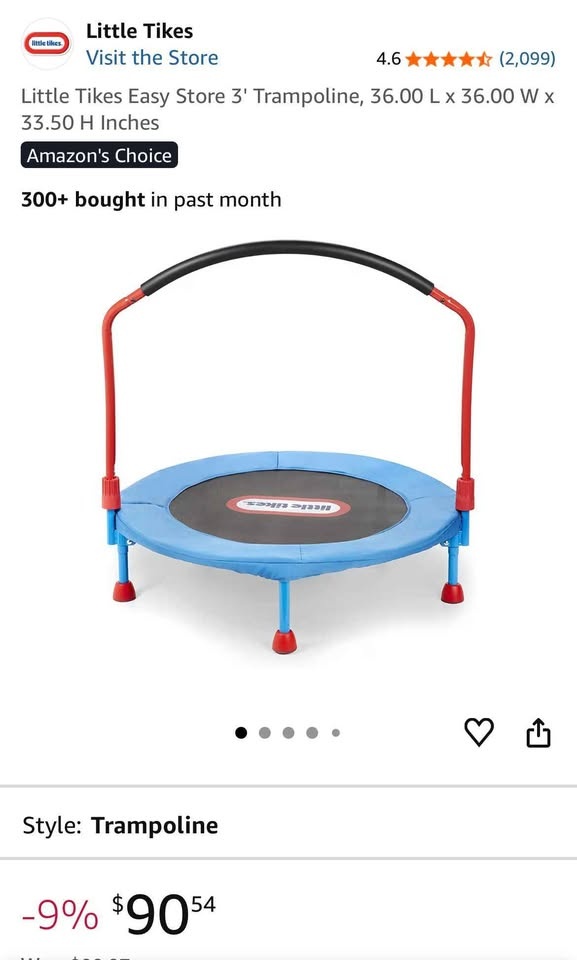 Brand new | Little Tikes 3ft trampoline