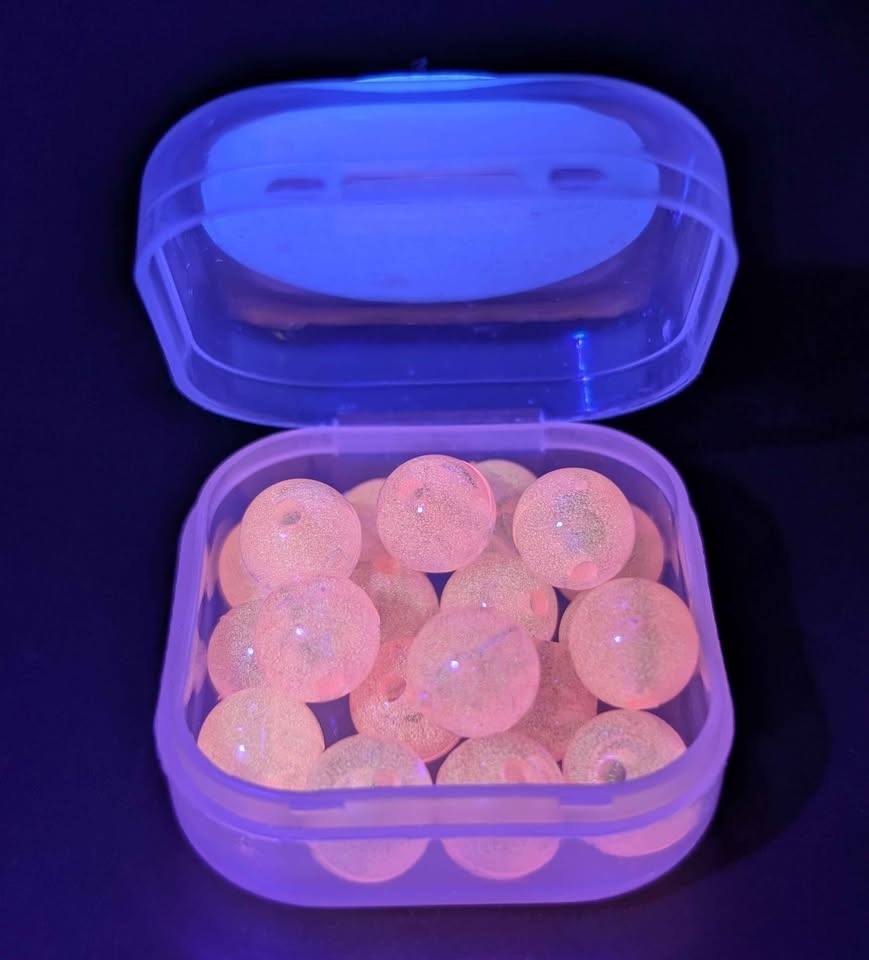 Pink Phantom Glow Beads for Steelhead Fishing - photo 4