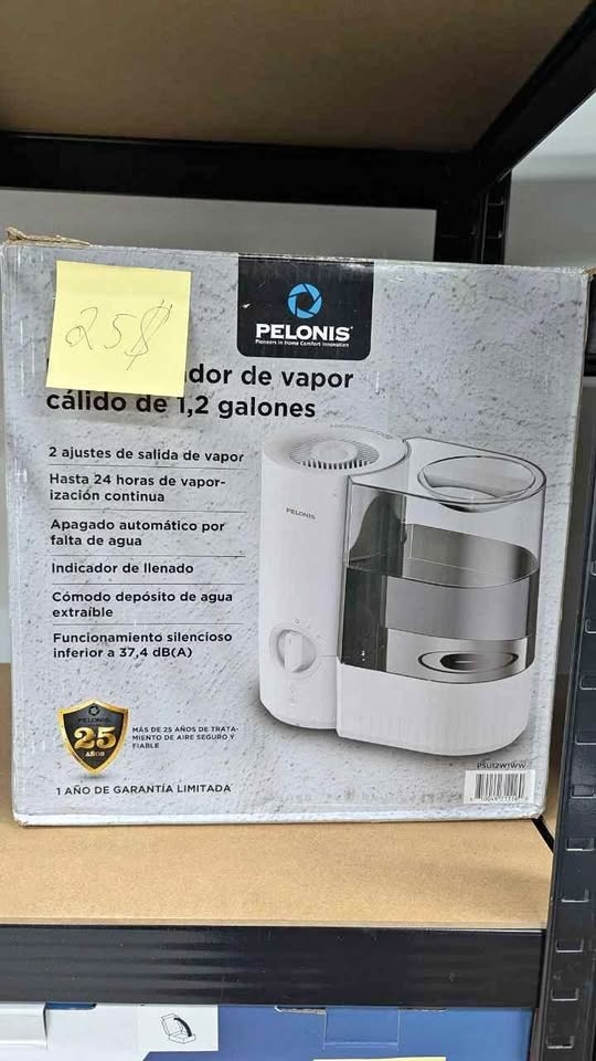 Pelonis Warm Mist Humidifier – 1.2 Gallon