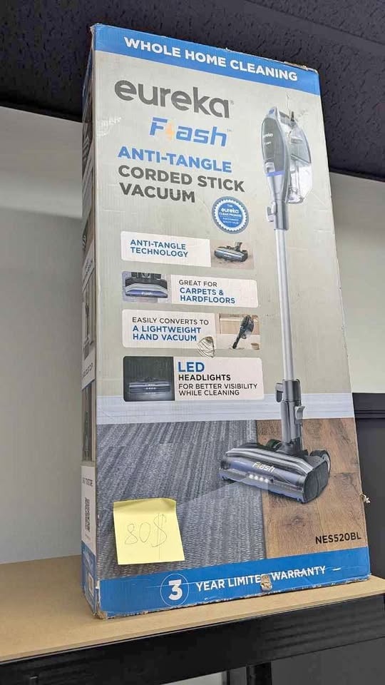 Eureka Flash Anti-Tangle Corded Stick Vacuum – ONLY $80