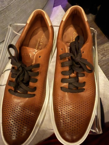 Cole Haan Men's Grand Pro Sneakers Brown Leather, Size 9M - photo 4
