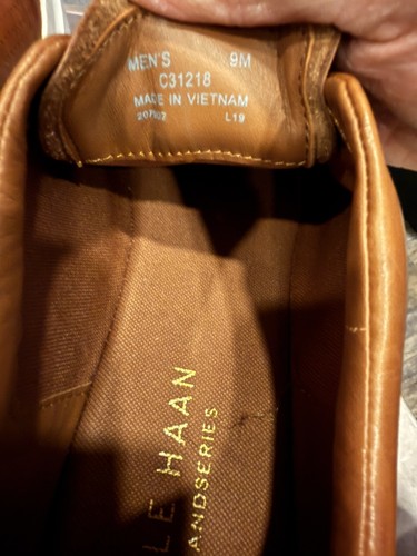 Cole Haan Men's Grand Pro Sneakers Brown Leather, Size 9M - photo 5