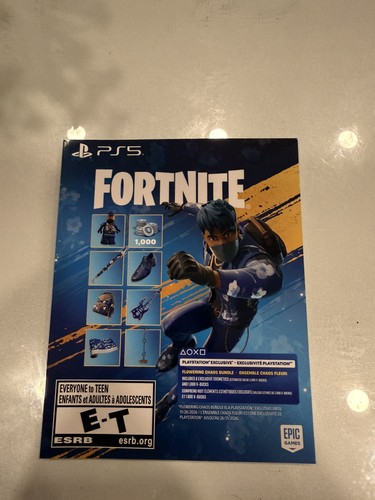 Fortnite Flowering Chaos Bundle Code Key Sony PS5