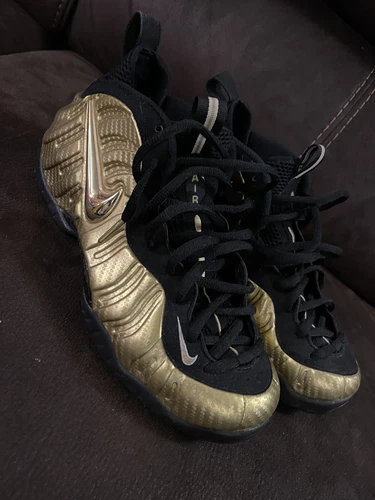 Nike Air Foamposite Pro "Metallic Gold" Shoes Size 9.5