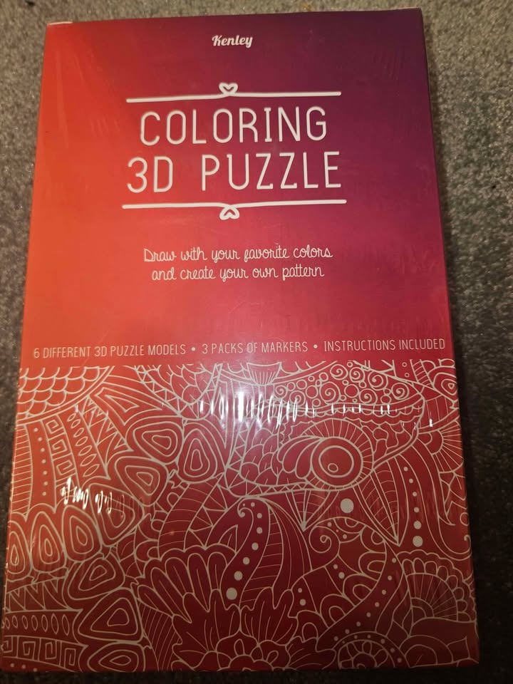 3D Puzzle for Kids - Colouring 3D Jigsaw Puzzle Gift Set - photo 2