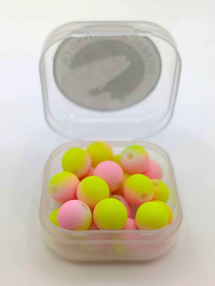 Steelhead Slapper Bead 8mm - Pink/Chartreuse