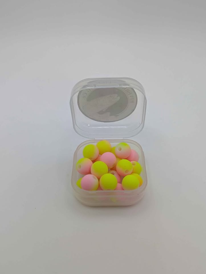 Steelhead Slapper Bead 8mm - Pink/Chartreuse - photo 2