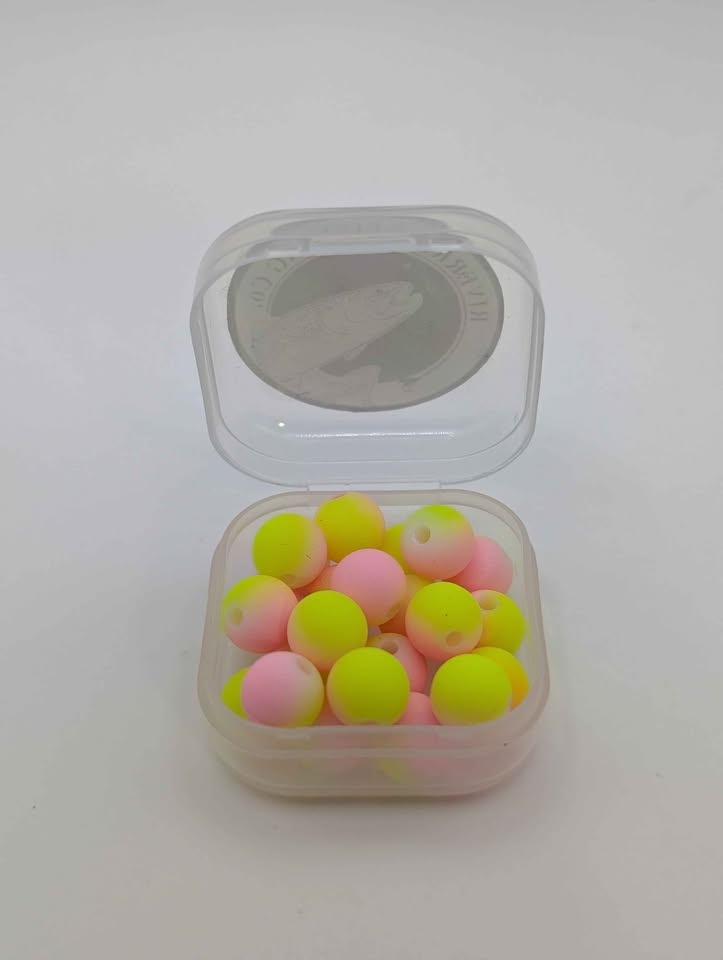 Steelhead Slapper Bead 8mm - Pink/Chartreuse - photo 3
