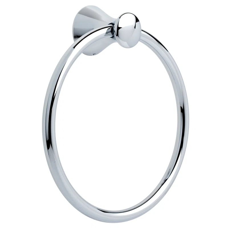 Delta Lahara Wall Mount Round Closed Toilet Ring Bath Chrome