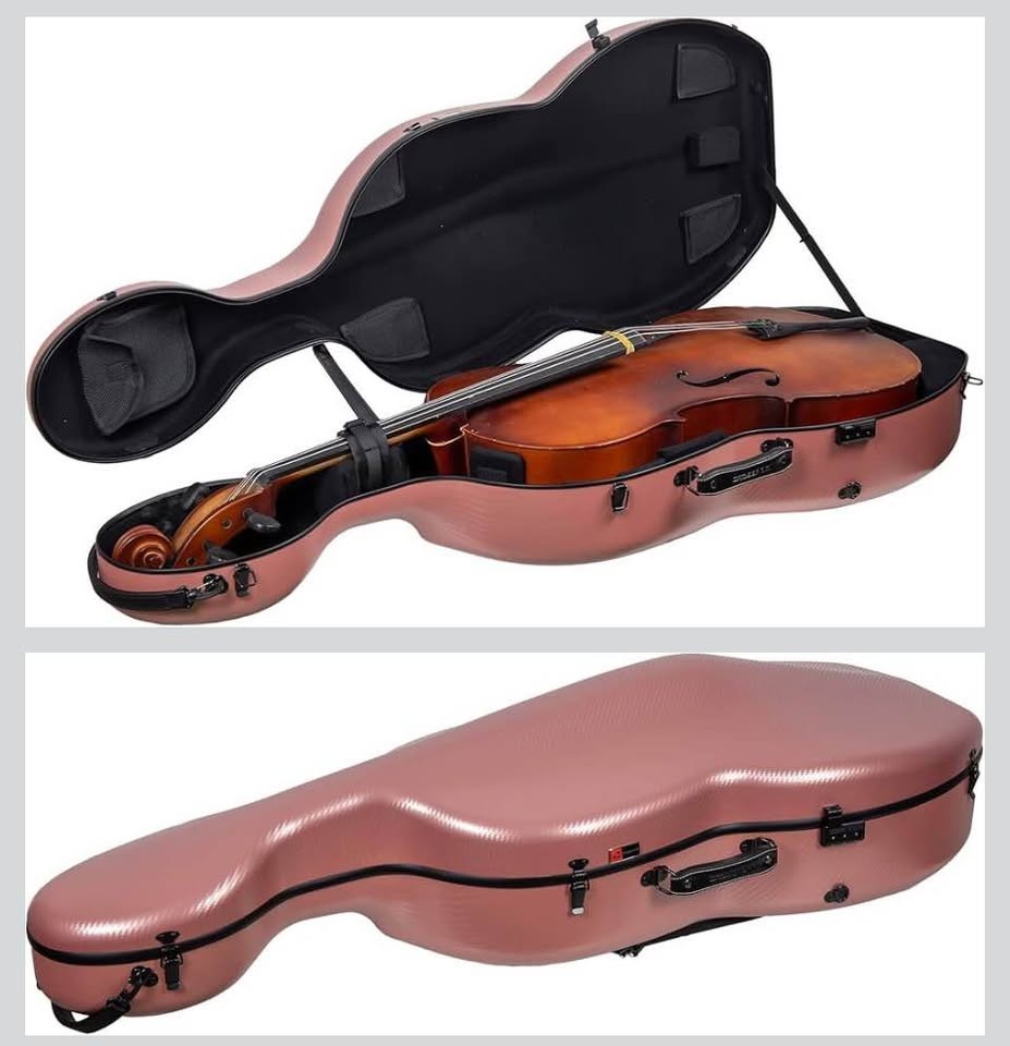 CROSSROCK 4/4 Cello Case - Rose Gold (Backpack, Wheels, Straps) - photo 2