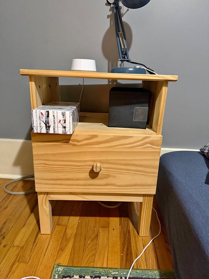Pine Night Stand (ikea Tarva)
