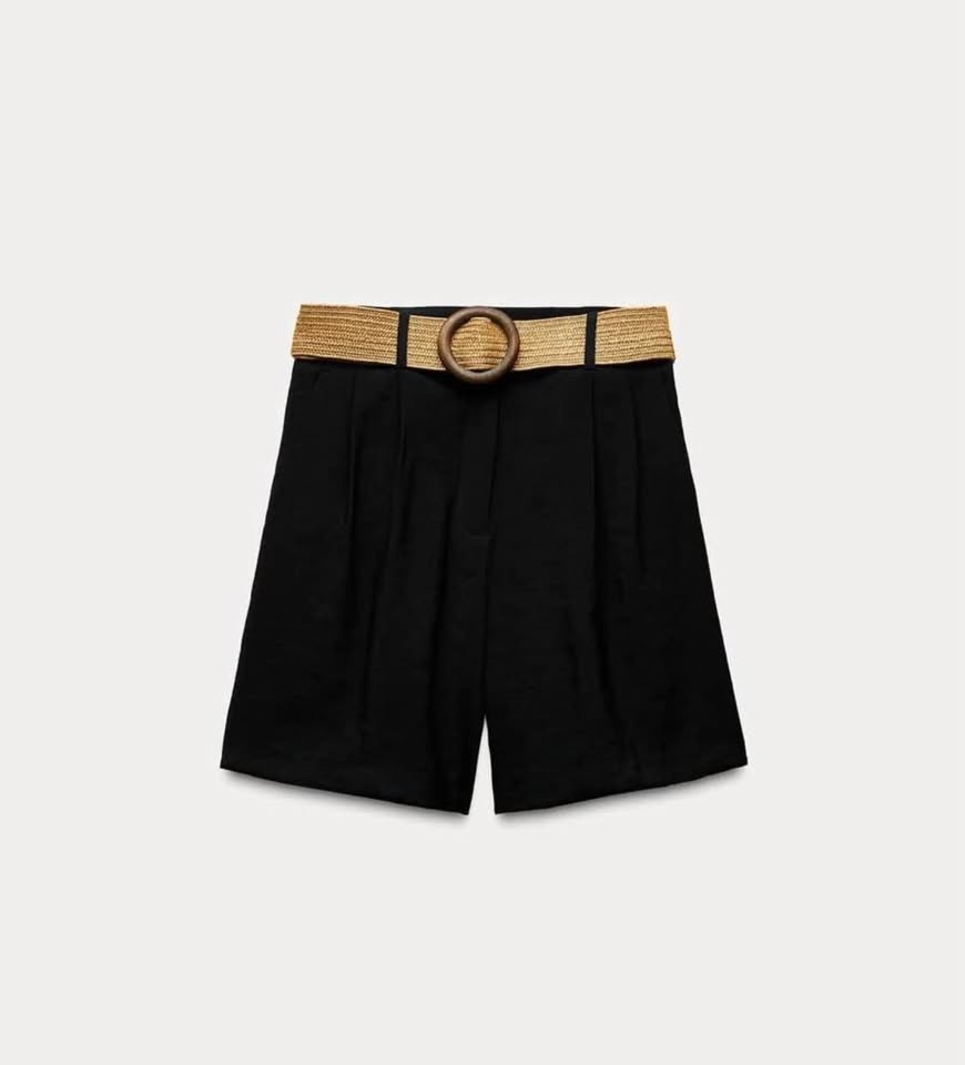 ZARA Flowy Belted Shorts - photo 3