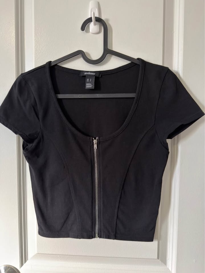 Zippered Crop Top - photo 2