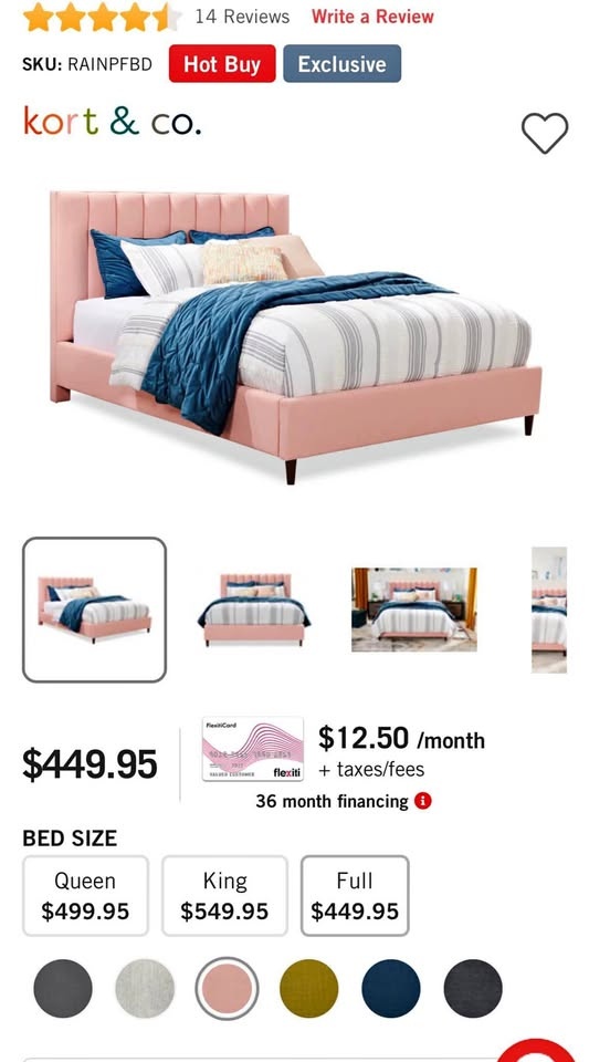 Full size bed
