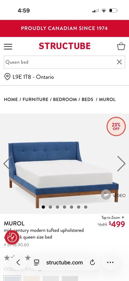 Queen Size Bed - photo 3