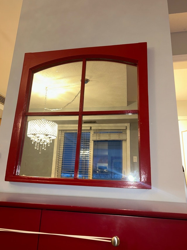 Rustic Red Framed Mirror - photo 2