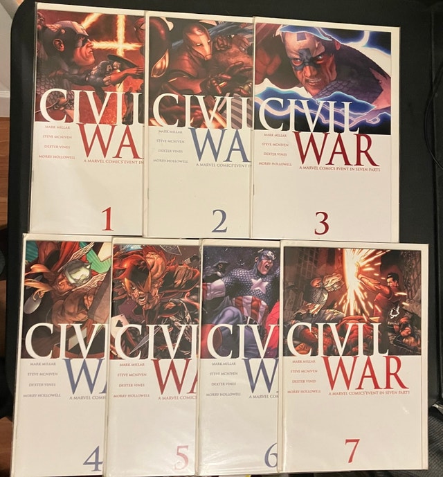 Civil War #1-7 Full Set Complete NM/NM- Marvel Comics 2006