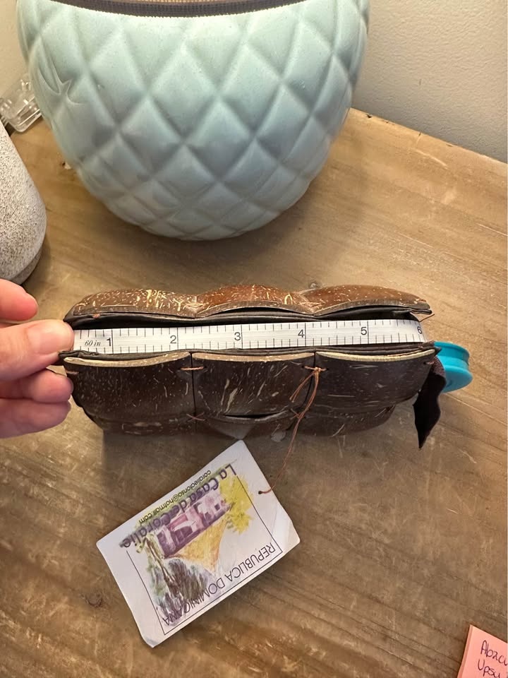 Handmade Coconut Shell Clutch from Dominican Republic - photo 5