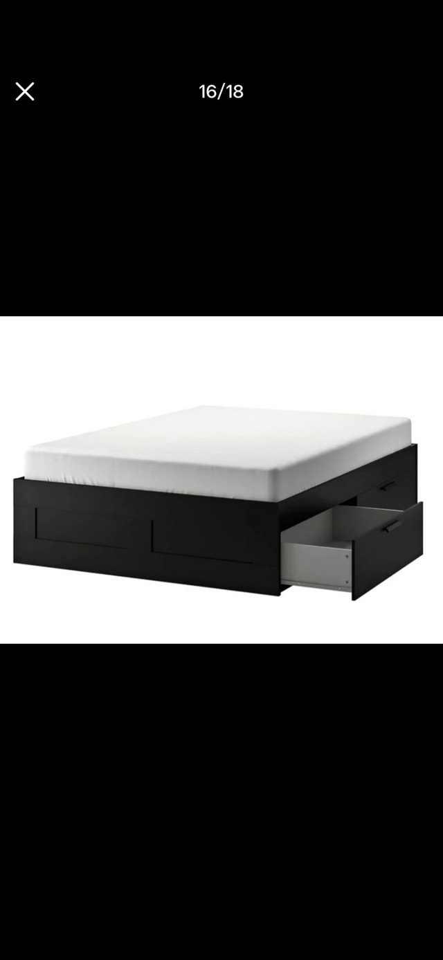 Ikea Brimnes Queen Bed Frame - photo 2