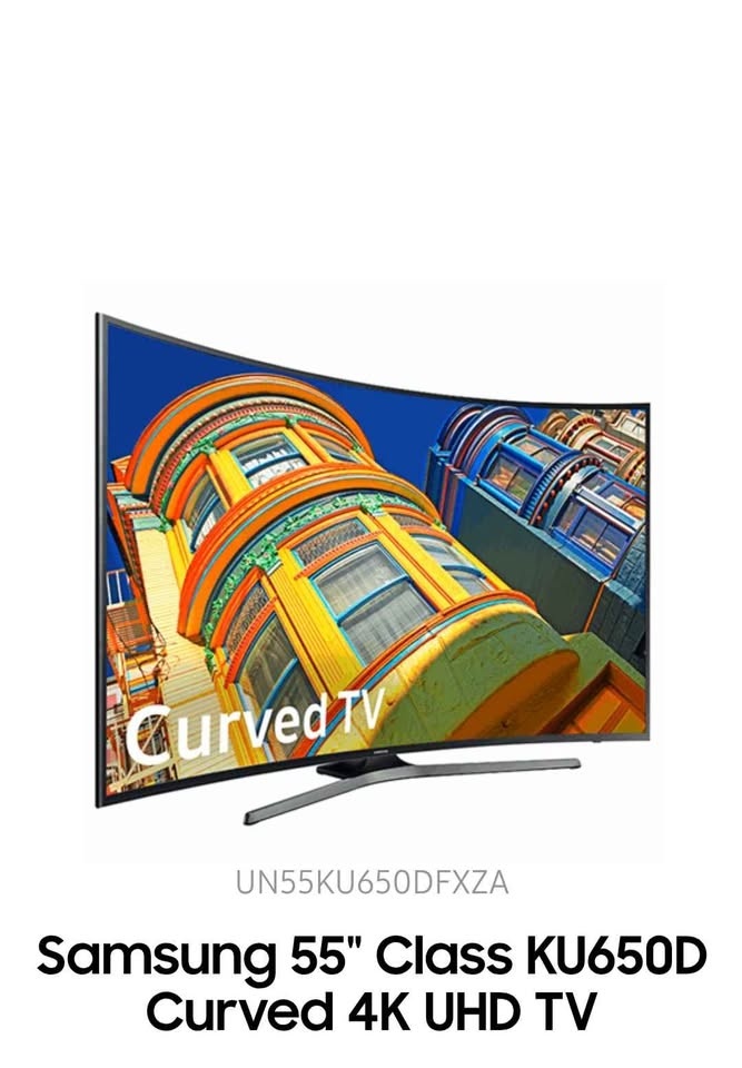 Curved Samsung 55" TV with Stand - photo 2