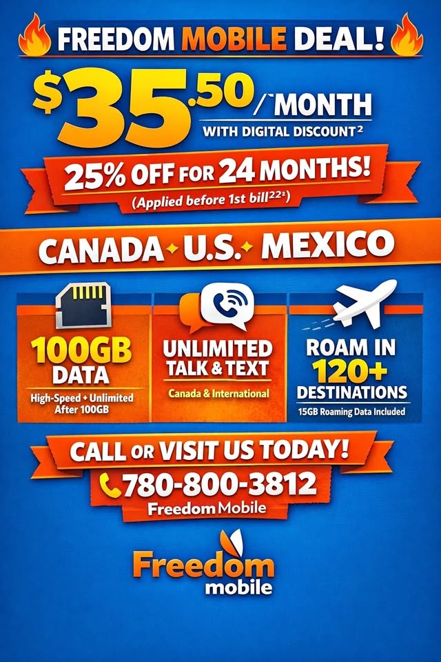 🔥 FREEDOM MOBILE DEAL 🔥