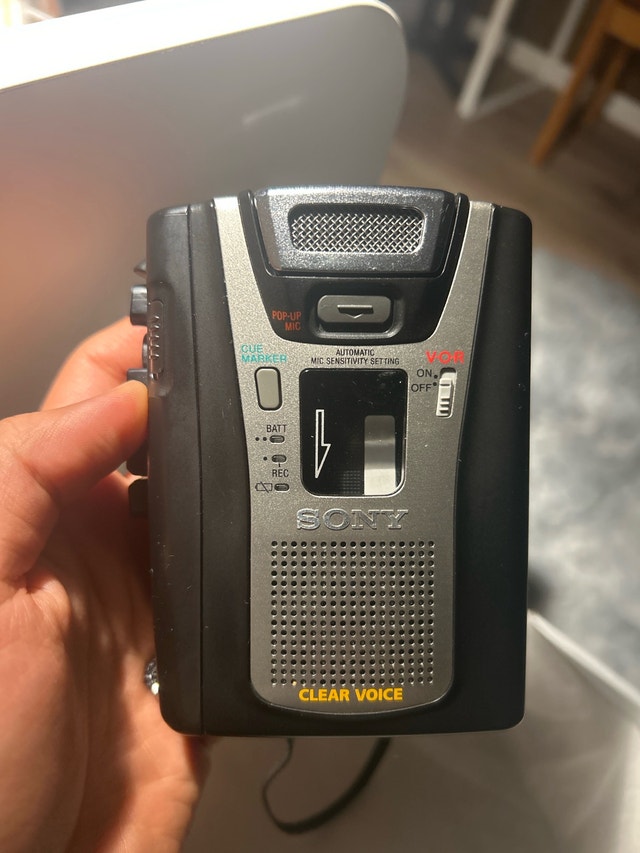 Sony Microcassette Voice Recorder – Clear Voice, VOR