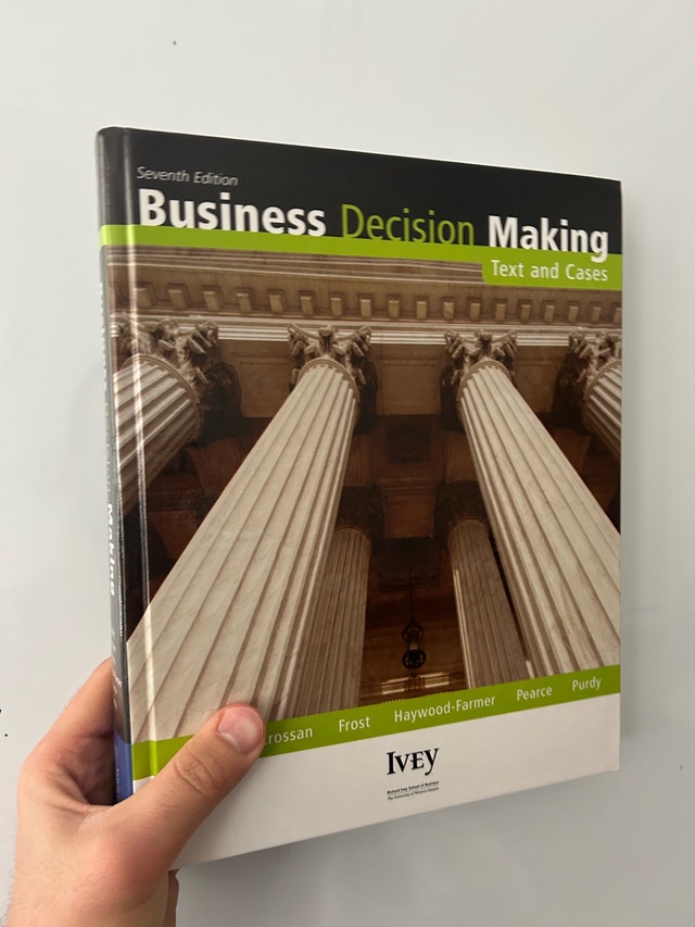 Business Decision Making: Text and Cases (7th Edition) – Ivey - photo 2