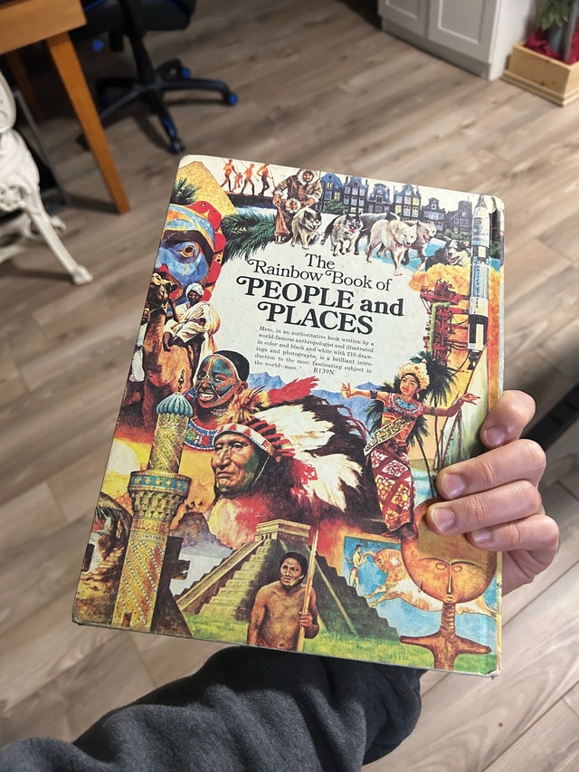 Vintage Kids Book: The Rainbow Book of People and Places - photo 3