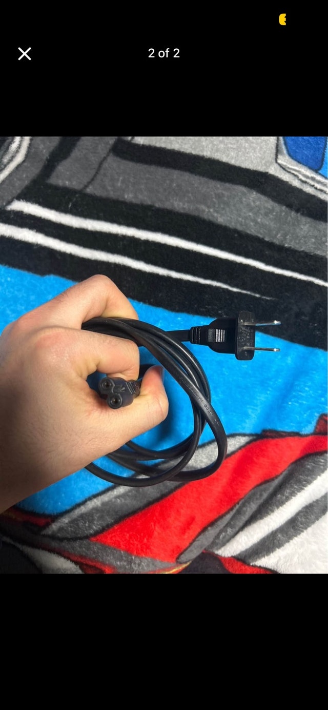2-Prong to Figure-8 Power Cord (IEC C7) I-Sheng 18AWG