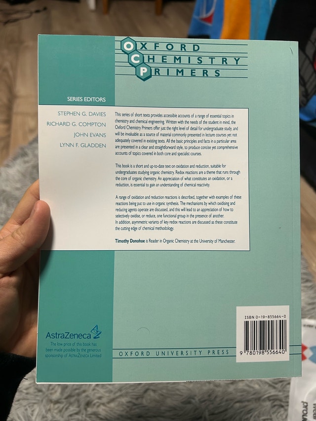 Oxidation and Reduction in Organic Synthesis — Timothy J. Donoho - photo 2