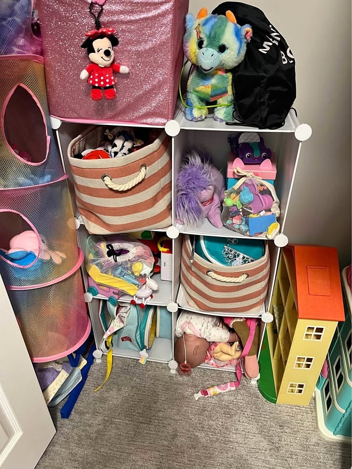 Plastic 16 Cube Storage