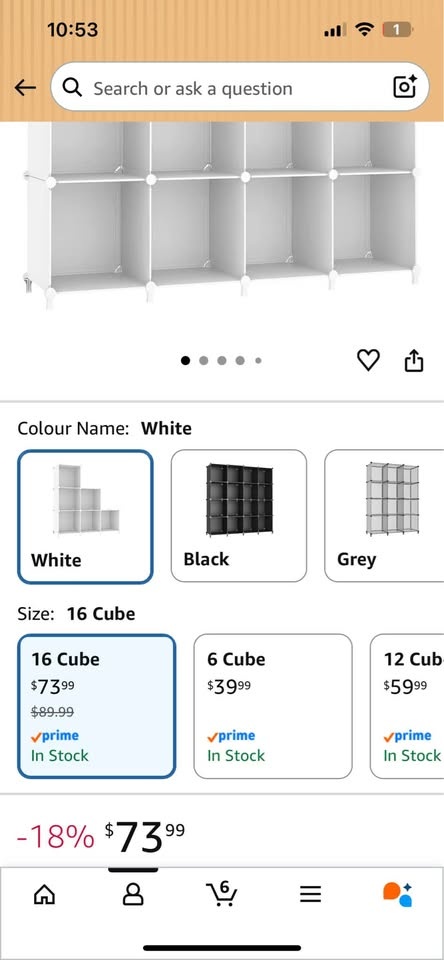 Plastic 16 Cube Storage - photo 4