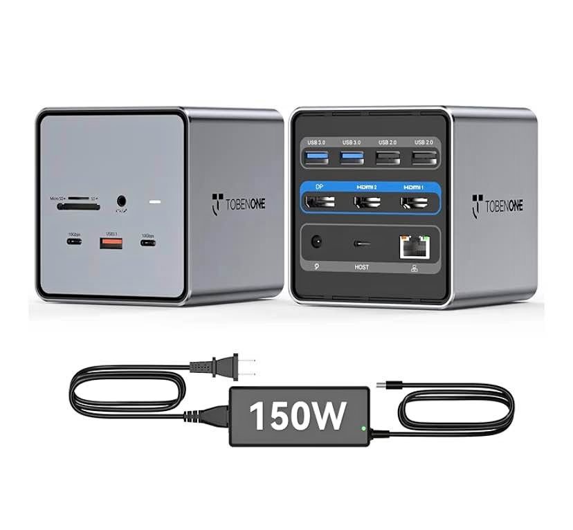 TobenONE USB C Docking Station Dual/Triple Monitors
