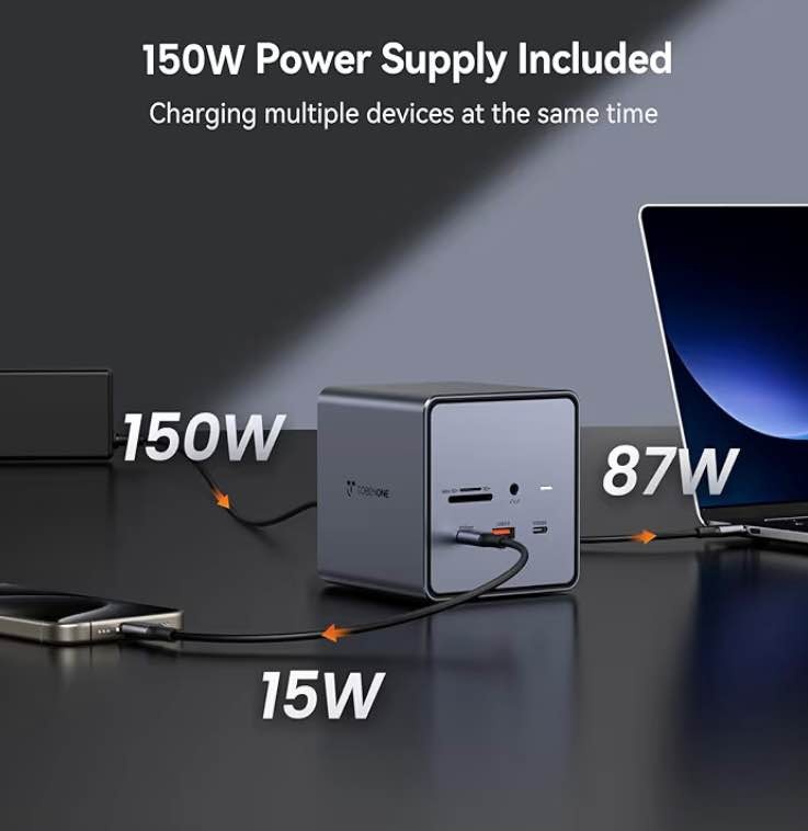 TobenONE USB C Docking Station Dual/Triple Monitors - photo 4