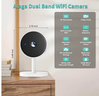Alaga 2K Indoor Security Camera / Baby Monitor - photo 2