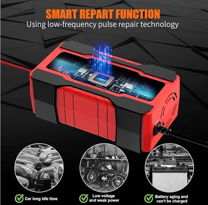 YONHAN 10-Amp Smart Car Battery Charger - photo 2