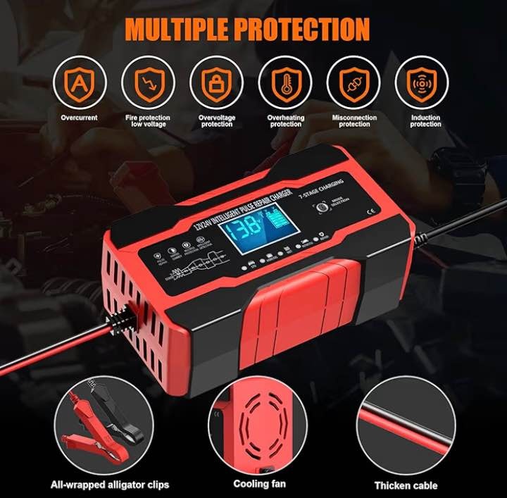 YONHAN 10-Amp Smart Car Battery Charger - photo 5