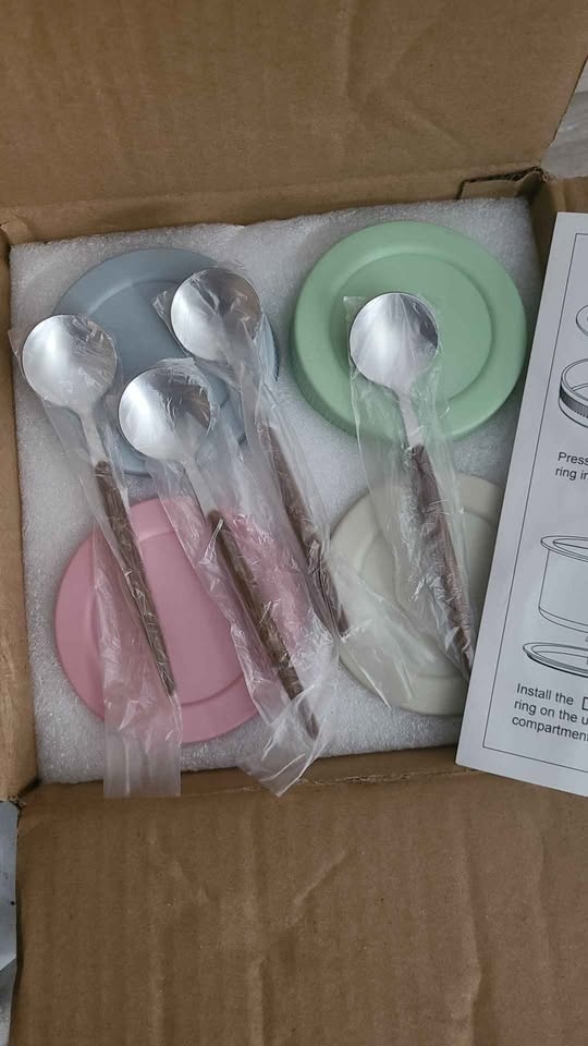 Mason Jars with Spoon Lunches Travel Camping - photo 3