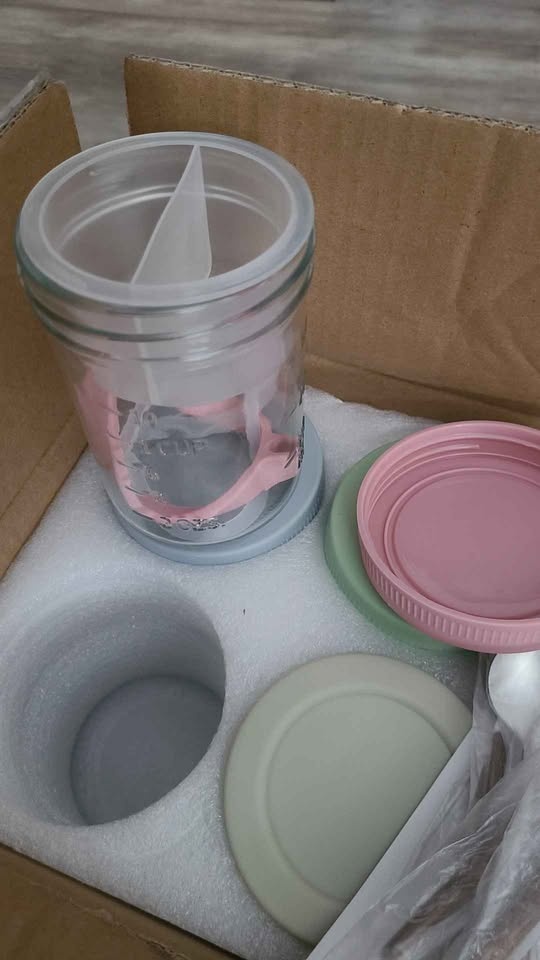 Mason Jars with Spoon Lunches Travel Camping - photo 4