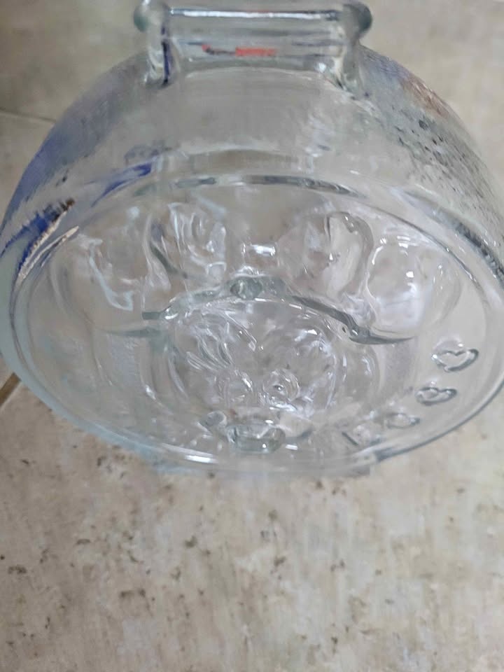 Disney Mickey Mouse Glass Piggy Bank Jar