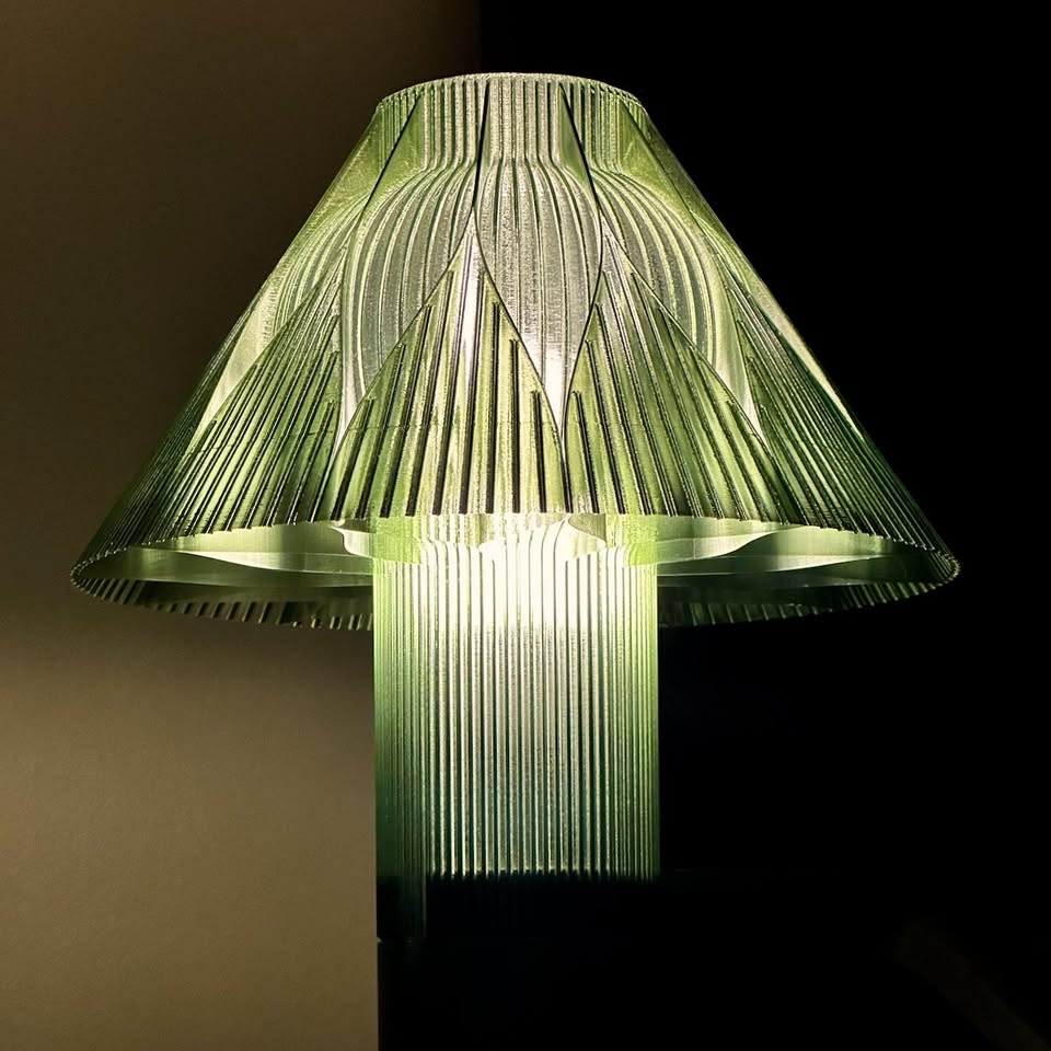 Table Lamp Rosace Olive Green - photo 2