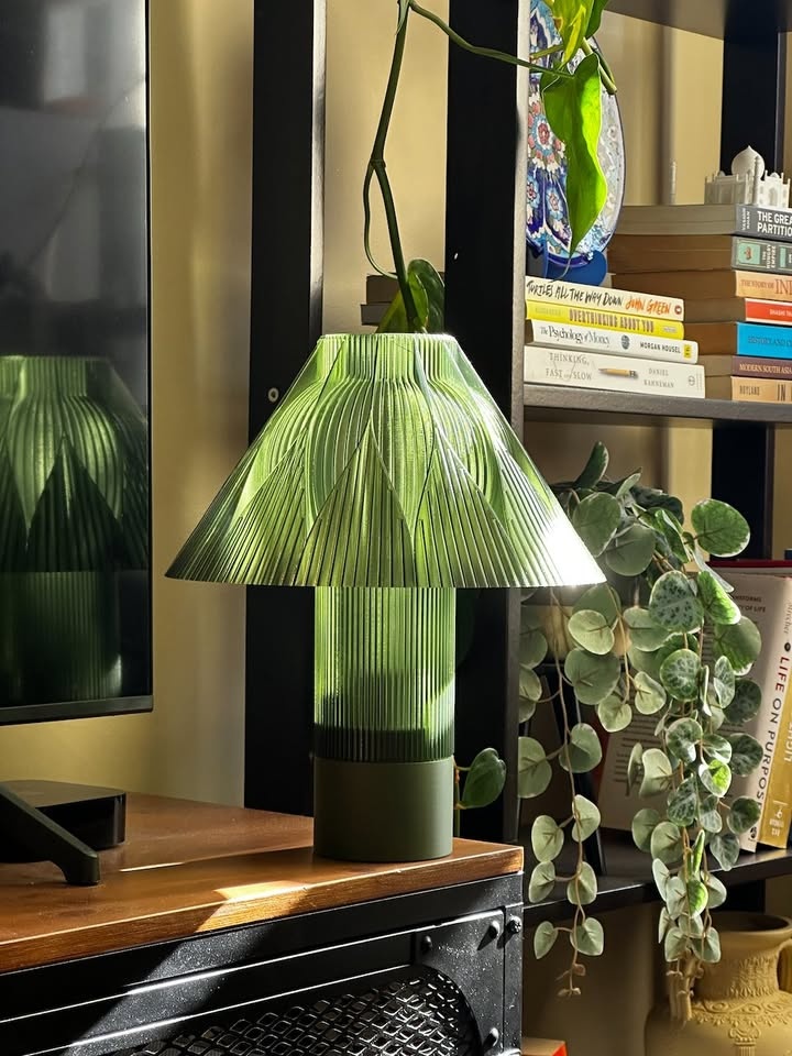 Table Lamp Rosace Olive Green - photo 4
