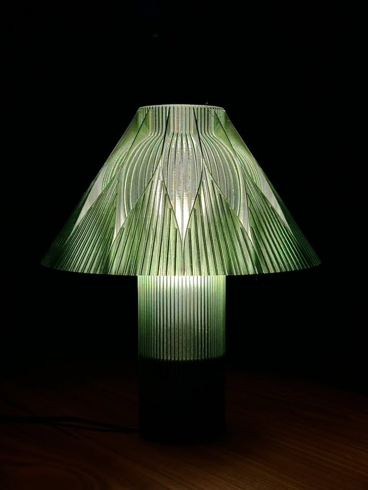 Table Lamp Rosace Olive Green - photo 5