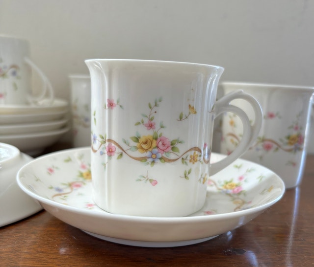 Vintage Birks New Bone China Demitasse Cups (Set of 6)